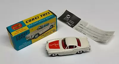 Corgi Toys 258 The SAINTS Car VOLVO P.1800 Red Bonnet In Original Box ~ MINTY!! • $495