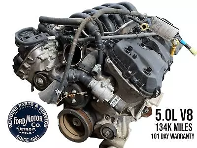 Ford F150 XLT 5.0L V8 Engine Motor Assembly 2015 2016 2017 Vin F 8th Digit OEM • $4000