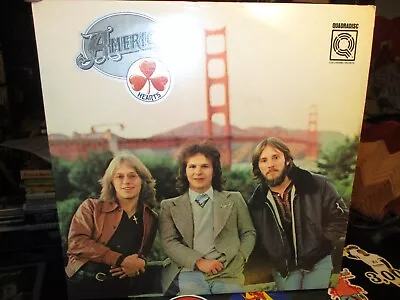 1975 AMERICA Hearts Quadradisc LP Warner Bros BS4 2852 Inner Quadraphonic VG-/VG • $19.99