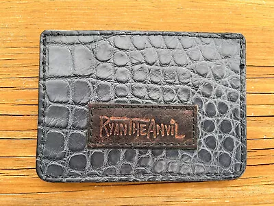 Ryan The Anvil Custom Single Card Wallet American Alligator Preowned. • $60