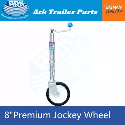 Ark 8  No Clamp Premium Zinc Trailer  Jockey Wheel Boat 250mm 350kg Rate JWP8 • $115.50