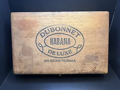 (1) One Dubonnet Deluxe Wooden Cigar Humidor Habana Cigar Box • $18