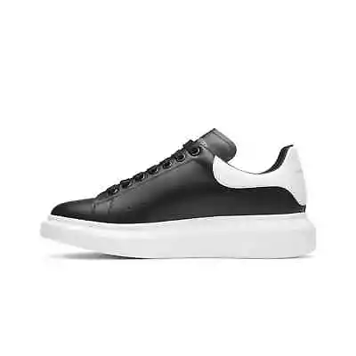 Alexander McQueen Oversized Sneakers Black/White/Silver • $200