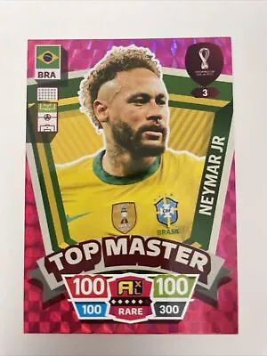 $55 • Buy 2022 FIFA World Cup Qatar Panini Adrenalyn - Neymar Jr Top Master RARE