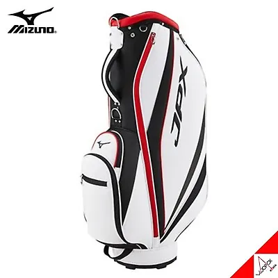 Mizuno 2023 JPX 008 Men's Golf Caddie Bag 9inch 3.06kg PU PE- White/Red • $389.98