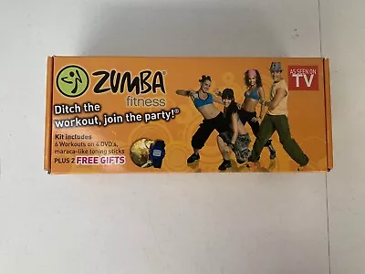 Zumba Fitness Kit 6 Workouts On 4 Dvd's Extra Disc No Watch. • $28