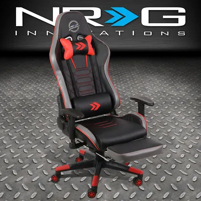 Nrg Innovations Rsc-g100rd Red Adjustable Office Computer Desk Gaming Chair Seat • $129.99