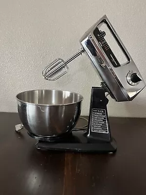 Vintage 1970s Hamilton Beach Scovill Model 45 Stand Mixer W/ Dough Attachment • $36