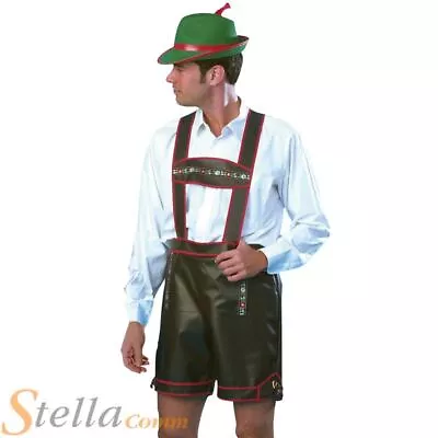 £12.49 • Buy Mens German Man Costume Bavarian Beer Oktoberfest Lederhosen Adult Fancy Dress