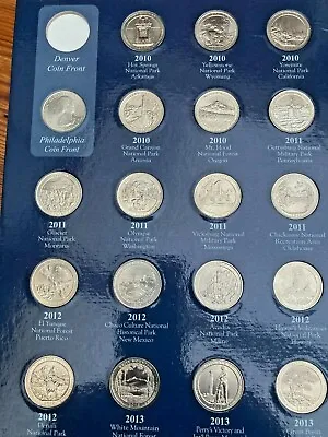 USA National Park Quarters Series- 2010 To 2021 D&P Mints EF+ (NEW PRICES) • £1.93