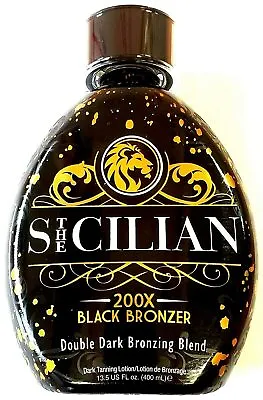 2024 The Sicilian 200x Double Dark Black Bronzer Tanning Lotion Indoor / Outdoor • $32.95