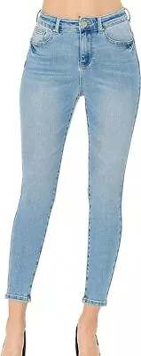 Wax Jean Women's Butt I Love You Push-Up Classic 5-Pocket Ankle Skinny Jeans • $26.99