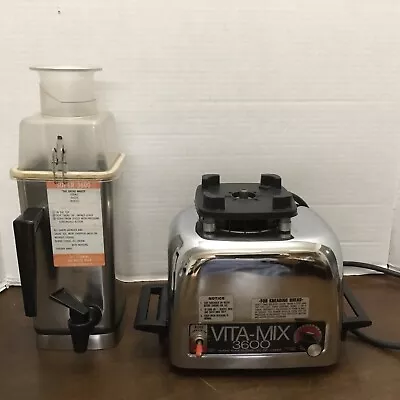 Vintage VITA-MIX 3600 Heavy Duty Stainless Steel Blender Super 479041 • $58