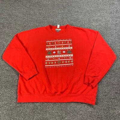 Terraria Sweatshirt Mens 2XL Red Pullover Video Game Xbox Playstation Christmas • $15.15