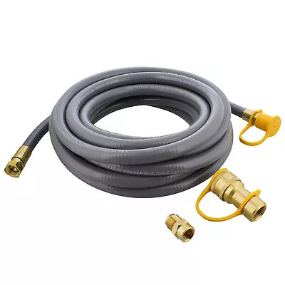 BISupply Natural Gas Grill Hose 24ft - 3/8in Female Flare To 1/2in Male Flare • $44.62