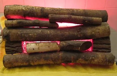 Vintage 1950's Electric Fireplace Logs Insert With Light-Up Flame • $60