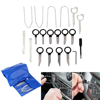 20Pcs Key Kit Car Stereo Radio Removal Tool Set For Benz Ford VW Audi BMW • $11.83