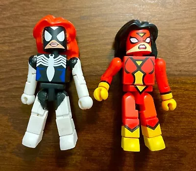 RARE Lot Of (2) SPIDER WOMAN (Variant) Marvel Comics MINIMATES Action Figure • $9.95