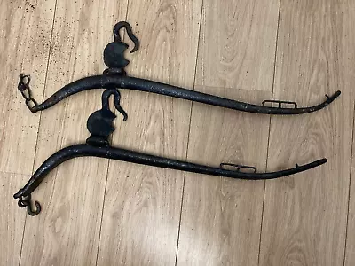 Large Vintage Retro Cart Horse Hames Equestrian Tack Harness Wrought Iron • £18
