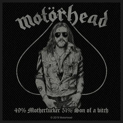 Motorhead - Lemmy 49% - Woven Patch - Brand New - Music Band Sp3107 • $7.75