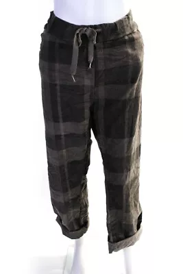 Renuar Womens NWT Plaid Cuffed Ankle Pants Taupe Brown Size XL / XXL • $2.99