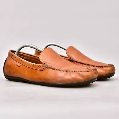 Polo Ralph Lauren Shoes Mens 11 Brown Leather Driving Loafers Redden Moccasins • $30.50