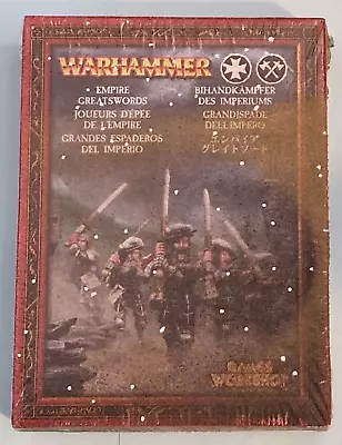 WARHAMMER Fantasy EMPIRE GREATSWORDS Games Workshop WFB 86-23 In Shrink METAL • £50