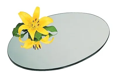 Wedding Table Centerpiece Round Mirror Plate Glass Plate Bevelled Edge • £6.49