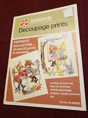 Booklet LEEWARDS DECOUPAGE Prints Craft MARGARET KANE Vintage Rockwell POLLY PAL • $25