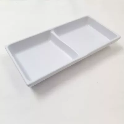 Steelite Zen White 2 Compartment Sauce Dish Catering 14.9cm X7cm 11.8cl Box Of 6 • £9