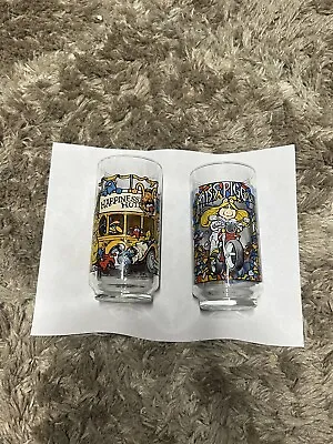 McDonalds The Great Muppet Caper Glasses Set Of 2 Miss Piggy & Happiness Hotel • $19.99