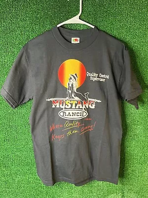 Vintage 1992 MUSTANG RANCH Quality Control Supervisor T-Shirt M Brothel  • $49.99