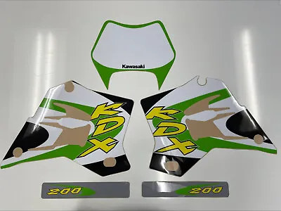 Kawasaki Kdx200 Kdx220 200 220 1995-2006 Shroud Headlight Graphics Decal Sticker • $75