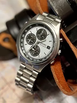 Seiko 1996 Chronograph Men’s Watch Vintage 7T32-7C60  (Uncle & Original Strap) • $220