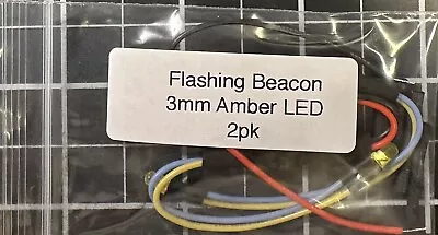 3mm Amber Beacon LED Trains And Layouts! 2pk • $16.99