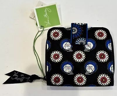 Vera Bradley Mini Zip Night Owl Wallet With Snap Closure Zipper Coin Section New • $20