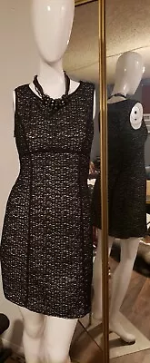 Max Studio Black Lace Sleeveless Dress With Ivory Lining - Size XS • $12