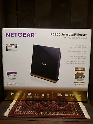 Netgear R6300 1300 Mbps 4 Port 3.0 Dualband Gigabit Wireless AC Router • $19.99