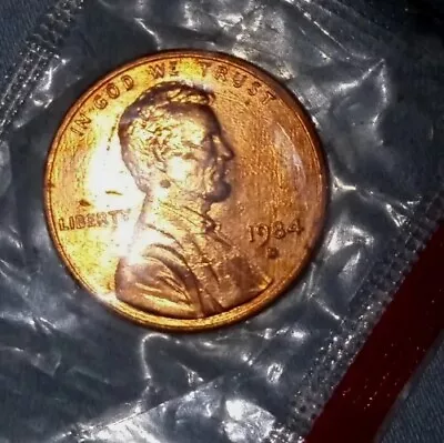 1984-D Lincoln Penny Multiple Very Rare Strikethrough Error • $100