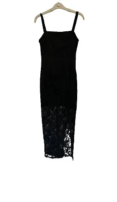 Prettylittlething Black Lace Dress Size XS (A53) • £6.57