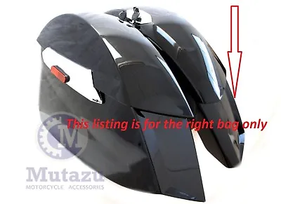 Mutazu Black Hard RIGHT Saddlebag For 10-2017 Victory Cross Country Cross Roads • $450