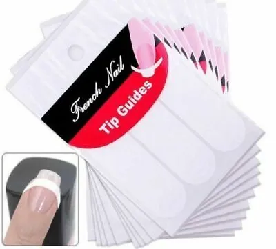 1 Pack French Manicure Nail Art Tip Guide Sticker Stencil Round Form Decoration • $2.99