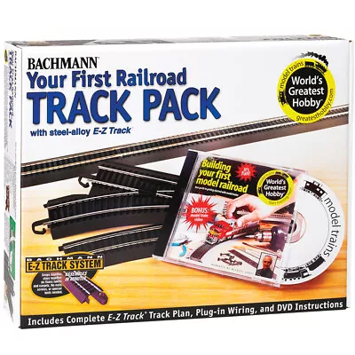 Bachmann 44497 EZ-Track Steel Alloy First Railroad Track Pack HO Scale • $273.53