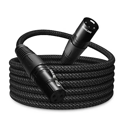 SONICAKE 6ft XLR Microphone Cable Male To Female 3Pin Cable Braided For Studio • $9.99