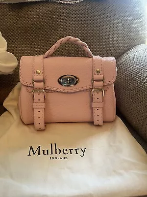 MULBERRY Mini Alexa Bag In Powder Rose Pink Leather • $699