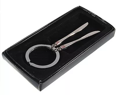 Stainless Steel Mini Table Knives Keychain - Silver - Q16909 • $1.99