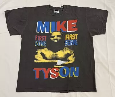 Mike Tyson Single Stitch T Shirt Mens XL Black T2-07 • $100