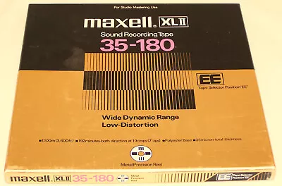 Maxell XLII 35-180 Sound Recording Tape (3600ft) Wide Dynamic Range • $47.95