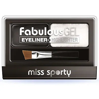 Miss Sporty Fabulous Gel Eyeliner + Highlighter Black & White Solid Gel Palette • £3.28