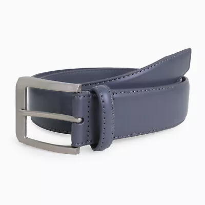 Men's 1.5  Leather Money Belt With Hidden Zipper - Gray [Big & Tall Sz 46-56] • $25.99